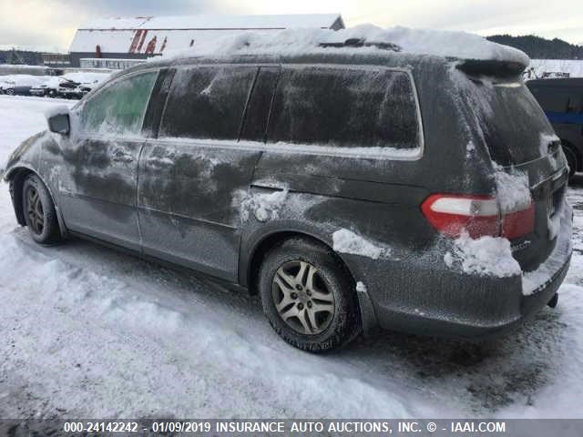 5FNRL38727B401658 - 2007 HONDA ODYSSEY EXL GRAY photo 3