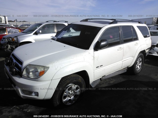 JTEBU14R058029479 - 2005 TOYOTA 4RUNNER SR5/SPORT WHITE photo 2