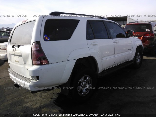 JTEBU14R058029479 - 2005 TOYOTA 4RUNNER SR5/SPORT WHITE photo 4