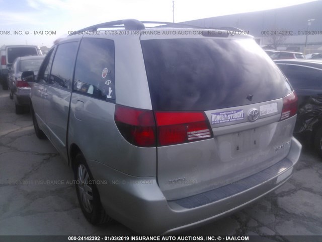 5TDZA23C25S279848 - 2005 TOYOTA SIENNA CE/LE SILVER photo 3