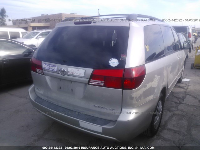 5TDZA23C25S279848 - 2005 TOYOTA SIENNA CE/LE SILVER photo 4