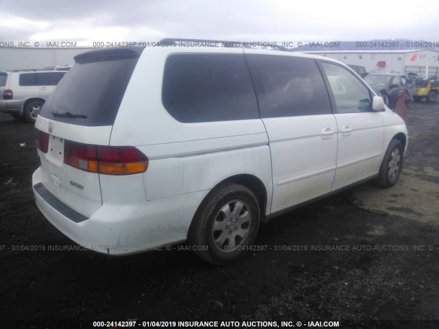 5FNRL18063B020123 - 2003 HONDA ODYSSEY EXL WHITE photo 4