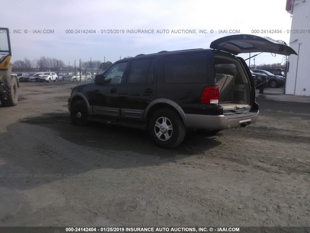 1FMRU17L73LA36039 - 2003 FORD EXPEDITION EDDIE BAUER BLACK photo 3