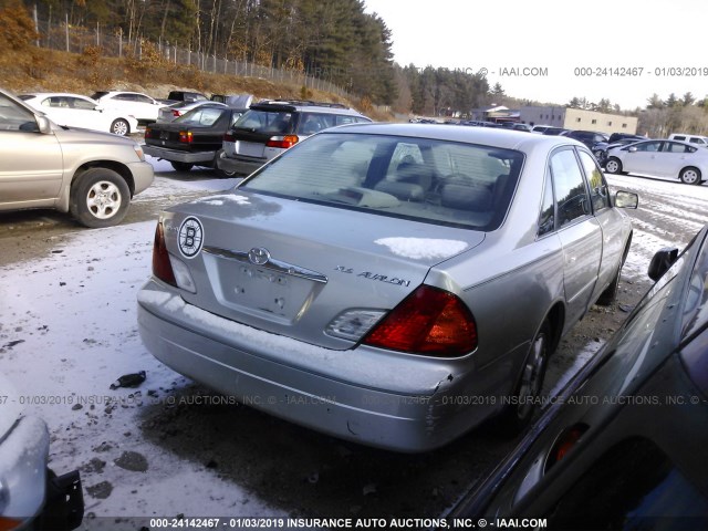 4T1BF28B5YU046626 - 2000 TOYOTA AVALON XL/XLS GRAY photo 4