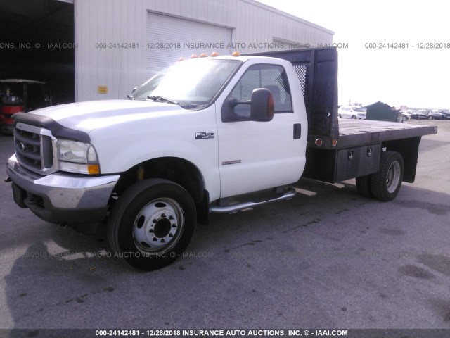 1FDXF46P94ED93140 - 2004 FORD F450 SUPER DUTY WHITE photo 2