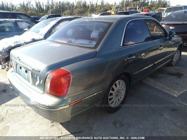 KMHFU45E95A386036 - 2005 HYUNDAI XG 350 GREEN photo 4