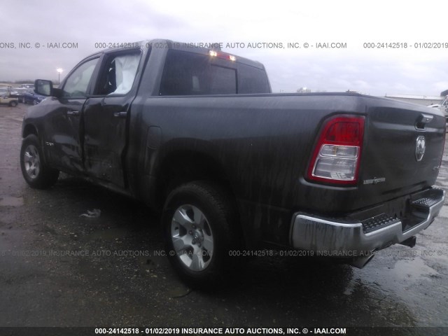 1C6SRFFTXKN680604 - 2019 RAM 1500 BIG HORN/LONE STAR BLACK photo 3