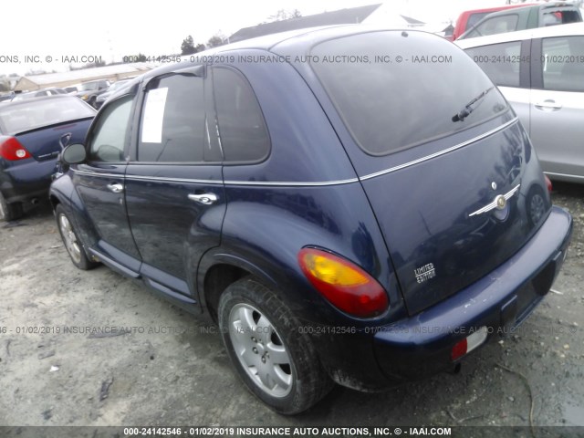 3C8FY68B85T596155 - 2005 CHRYSLER PT CRUISER LIMITED Dark Blue photo 3