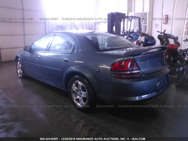 1B3EL56T13N526545 - 2003 DODGE STRATUS ES BLUE photo 3