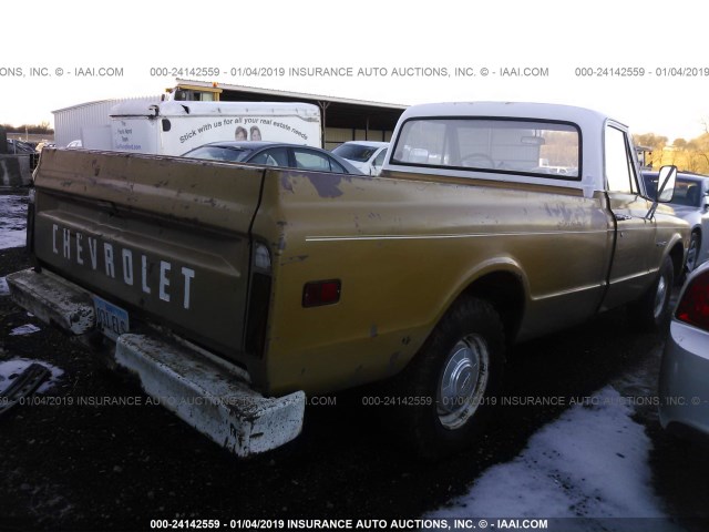 CCE242J148982 - 1972 CHEVROLET C20 YELLOW photo 4