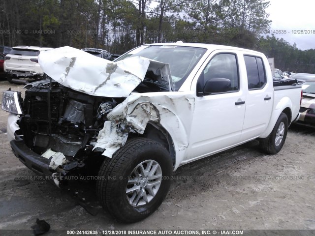 1N6AD0ER2JN764482 - 2018 NISSAN FRONTIER S/SV/SL/PRO-4X WHITE photo 2