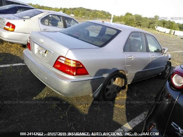 JH4KA96502C005194 - 2002 ACURA 3.5RL SILVER photo 4