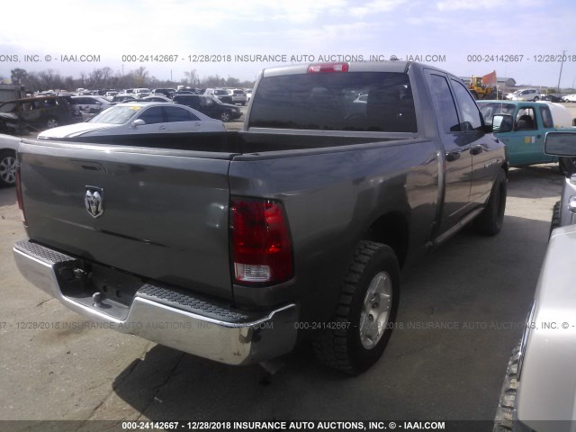 1C6RD6FT8CS101027 - 2012 DODGE RAM 1500 ST GRAY photo 4