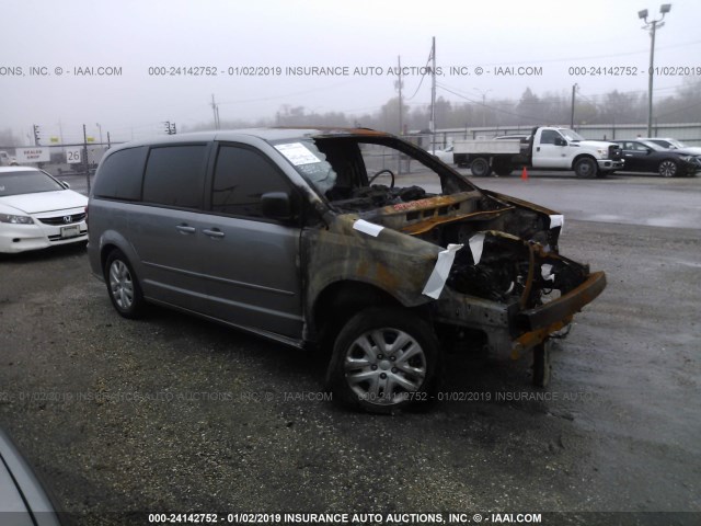 2C4RDGBG1HR567706 - 2017 DODGE GRAND CARAVAN SE GRAY photo 1