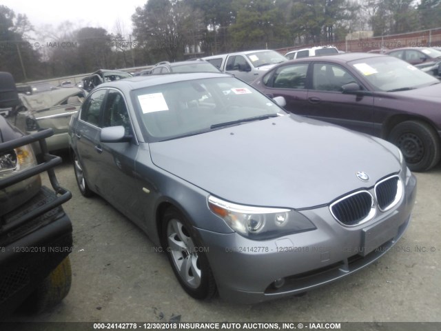 WBANA53525B861213 - 2005 BMW 525 I SILVER photo 1