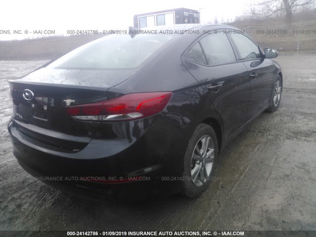 5NPD84LF4JH304812 - 2018 HYUNDAI ELANTRA SEL/VALUE/LIMITED BLACK photo 4