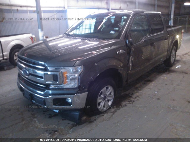 1FTEW1C50JKD38117 - 2018 FORD F150 SUPERCREW GRAY photo 6