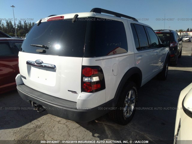 1FMEU73EX7UB41649 - 2007 FORD EXPLORER XLT WHITE photo 4