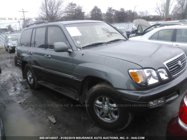 JTJHT00W423517833 - 2002 LEXUS LX 470 GRAY photo 1