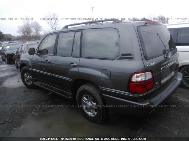 JTJHT00W423517833 - 2002 LEXUS LX 470 GRAY photo 3