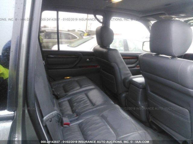 JTJHT00W423517833 - 2002 LEXUS LX 470 GRAY photo 8