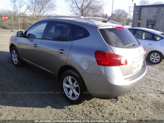 JN8AS58VX8W130876 - 2008 NISSAN ROGUE S/SL GRAY photo 3