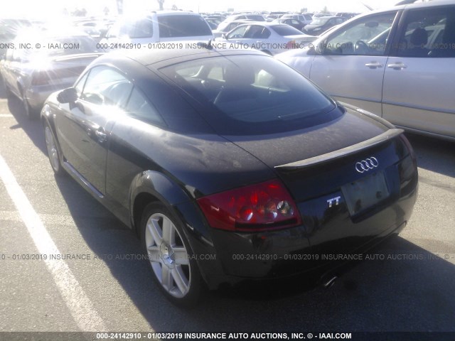 TRUSC28N451006810 - 2005 AUDI TT BLACK photo 3