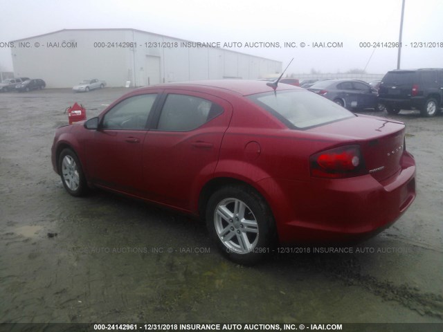 1B3BD4FB0BN508974 - 2011 DODGE AVENGER EXPRESS 红色 照片 3