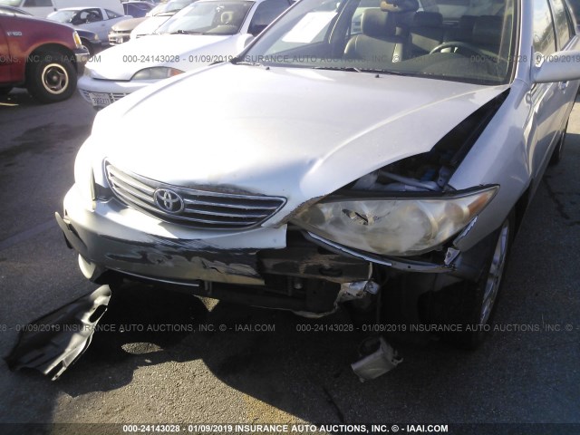 4T1BF32K65U593978 - 2005 TOYOTA CAMRY LE/XLE/SE SILVER photo 6