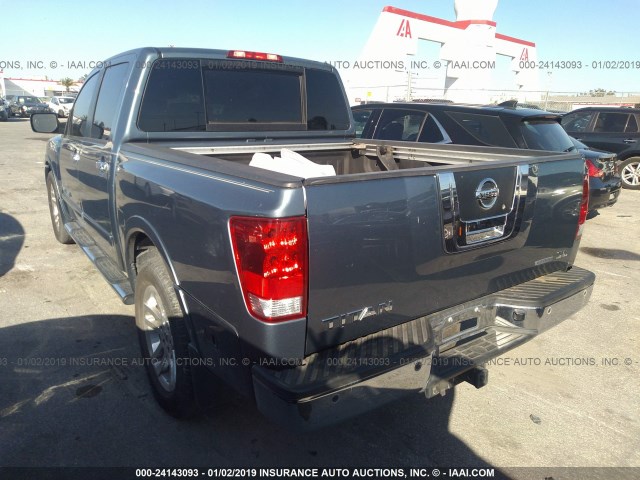 1N6BA0ED4BN311077 - 2011 NISSAN TITAN S/SV/SL/PRO-4X BLUE photo 3