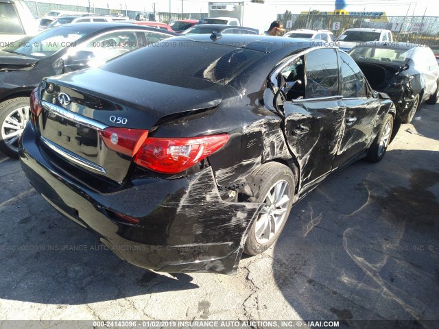 JN1BV7AP5EM689468 - 2014 INFINITI Q50 PREMIUM/SPORT BLACK photo 4