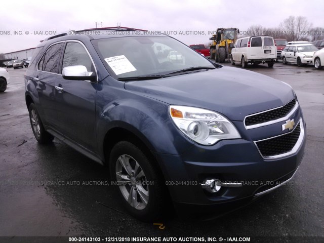 2GNALFEK1C6154194 - 2012 CHEVROLET EQUINOX LTZ BLUE photo 1