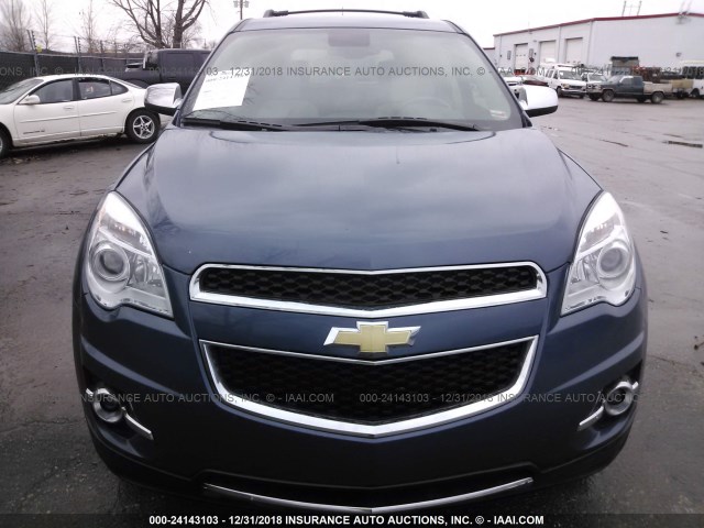 2GNALFEK1C6154194 - 2012 CHEVROLET EQUINOX LTZ BLUE photo 6