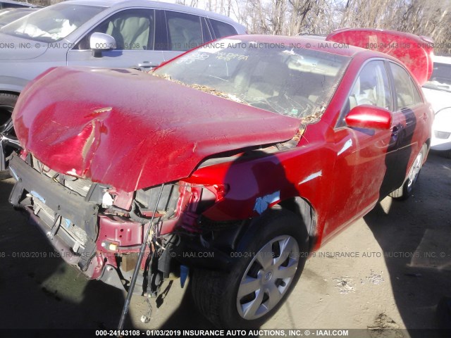 4T1BE46KX8U205965 - 2008 TOYOTA CAMRY CE/LE/XLE/SE RED photo 2