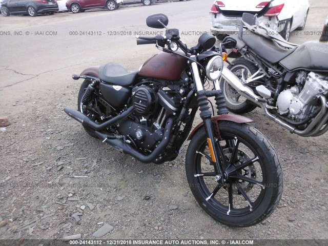 1HD4LE215HC410099 - 2017 HARLEY-DAVIDSON XL883 IRON 883 RED photo 1