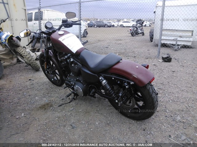 1HD4LE215HC410099 - 2017 HARLEY-DAVIDSON XL883 IRON 883 RED photo 3