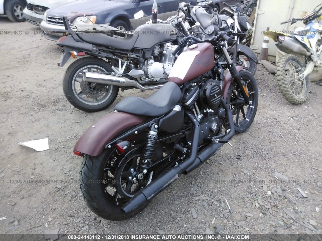 1HD4LE215HC410099 - 2017 HARLEY-DAVIDSON XL883 IRON 883 RED photo 4