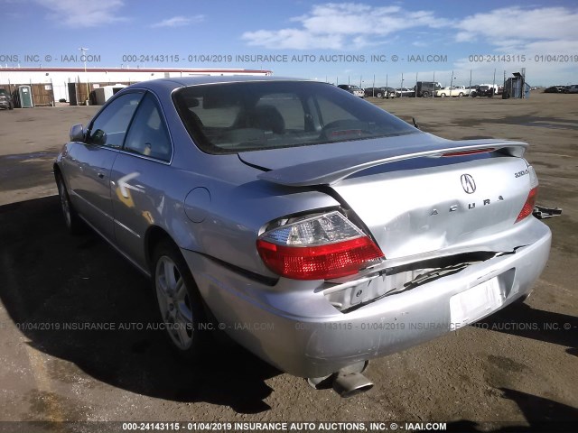 19UYA42693A014830 - 2003 ACURA 3.2CL TYPE-S SILVER photo 3