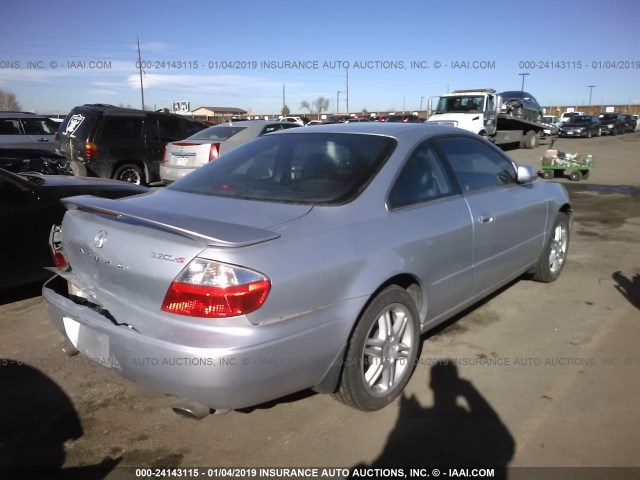 19UYA42693A014830 - 2003 ACURA 3.2CL TYPE-S SILVER photo 4