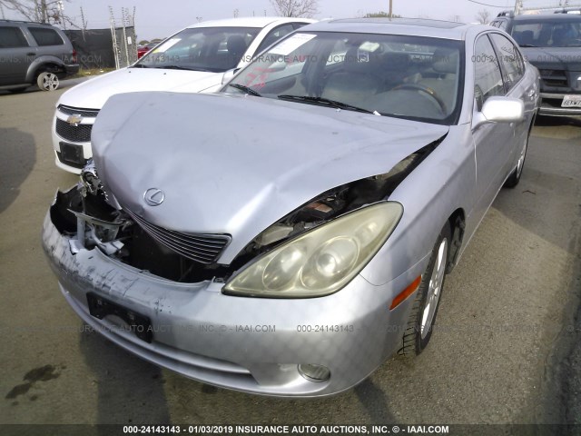 JTHBA30G355075319 - 2005 LEXUS ES 330 SILVER photo 2