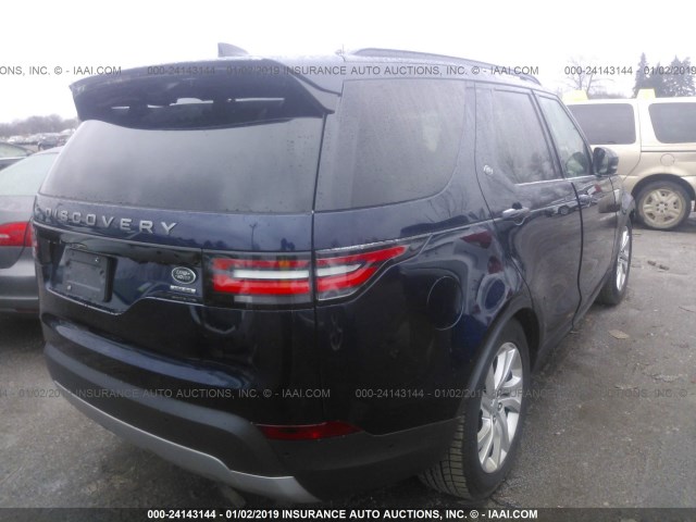 SALRRBBV0HA027232 - 2017 LAND ROVER DISCOVERY HSE BLUE photo 4