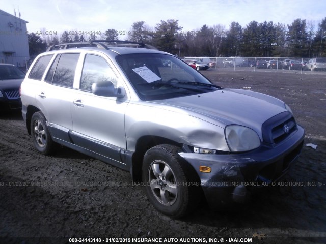 KM8SC73D15U965517 - 2005 HYUNDAI SANTA FE GLS/LX SILVER photo 1