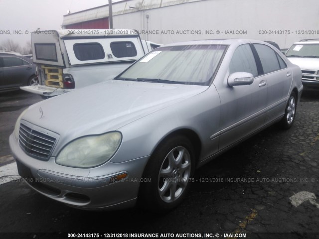 WDBNG84J43A338338 - 2003 MERCEDES-BENZ S 500 4MATIC SILVER photo 2