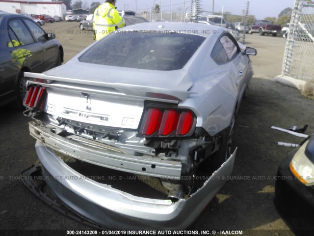 1FA6P8CF7F5308515 - 2015 FORD MUSTANG GT SILVER photo 4