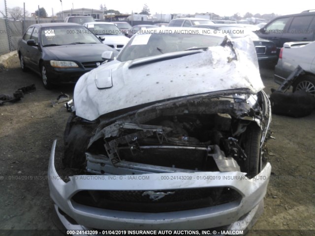 1FA6P8CF7F5308515 - 2015 FORD MUSTANG GT SILVER photo 6