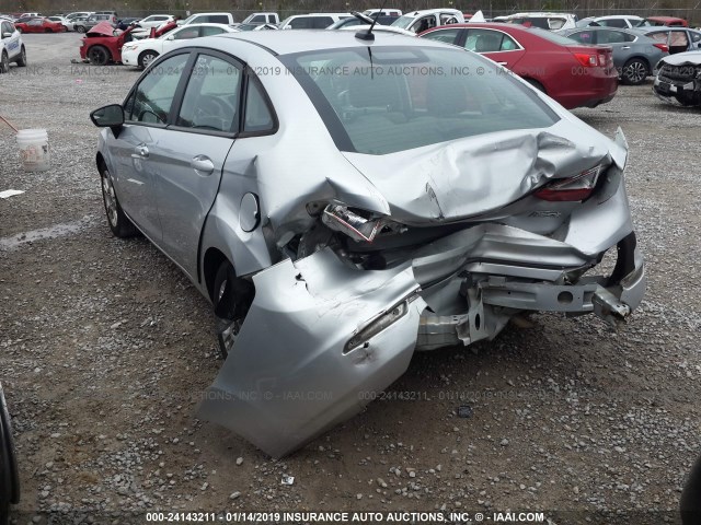 3FADP4BJ7EM202127 - 2014 FORD FIESTA SILVER photo 3