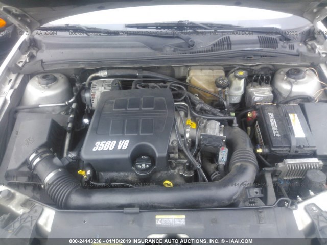 1G1ZU53836F247022 - 2006 CHEVROLET MALIBU LTZ ვერცხლისფერი ფოტო 10