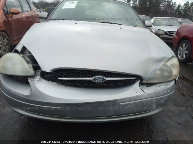 1FAHP55U01G187214 - 2001 FORD TAURUS SES SILVER photo 6