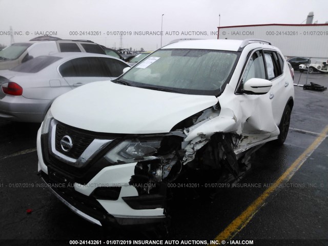 KNMAT2MT0HP515868 - 2017 NISSAN ROGUE S/SV WHITE photo 2