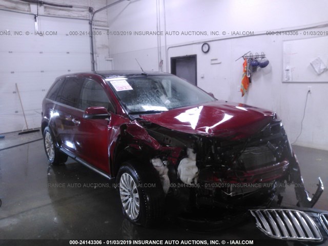 2LMDJ8JK5DBL19606 - 2013 LINCOLN MKX MAROON photo 1